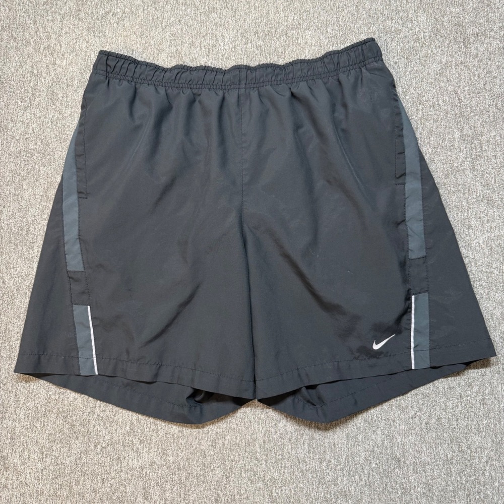 Nike Mens Dri-FIT Running Shorts Black Grey XL 438721-010